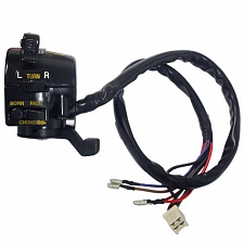 Handlebar Lights, Indicator, Horn & Pass Switch + Choke Lever (L/H)