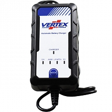 Vertex Battery Trickle Charger 1A Charges & Maintains 6v/12v Batteries