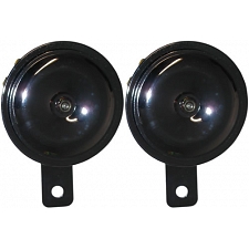 Chrome 12v 90mm Diameter Horn Pair