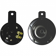 Black 12v 90mm Diameter Horn Pair