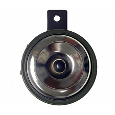 Chrome 12v 90mm Diameter Horn with Single Bolt Hole Mount