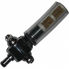 3/8" NPT Harley Davidson On-Off Fuel Tap with Vertical Outlet
