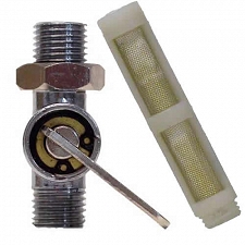 Chrome 1/2" On-Off Fuel Tap without Reserve Pipe for British Bikes