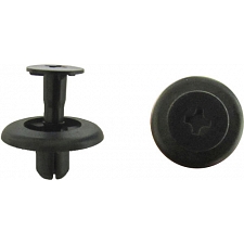 6mm x 18mm x 10mm Black Push Rivet Type Fairing Clips