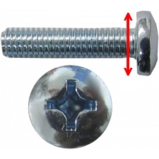 5mm x 16mm x 0.80mm Large Pan Head Screws