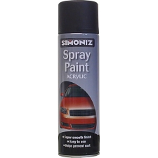 Simoniz Matt Black Spray Paint 500ml