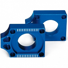 WRP Blue CNC Alloy Chain Adjuster Blocks YZ 125/250 2001 Onwards, YZF 2001-08