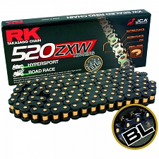 RK 520-114L ZXW XW-Ring Super Heavy Duty Black/Gold Drive Chain
