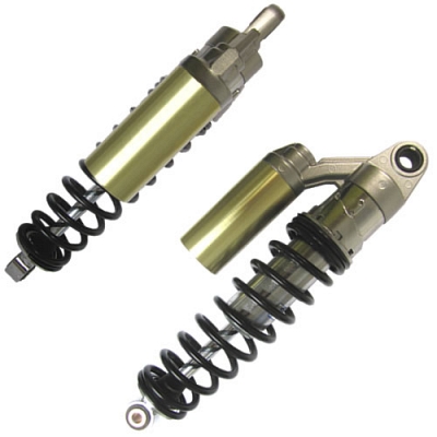325mm Pin + Pin Twin Piggyback Shock Absorbers with Black Springs