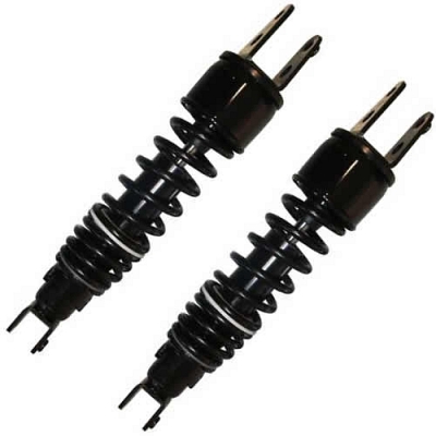 Black 327mm Fork + Fork Twin Shock Absorbers for up to 500cc