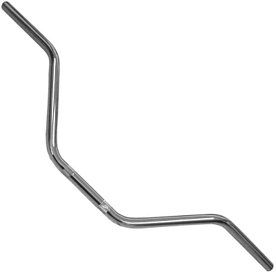 Chrome 7/8" Handlebars 29" Length with 6" Rise + Knurls