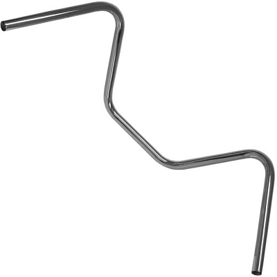 Chrome 7/8" Pullback Style 30" Handlebars with 8" Rise