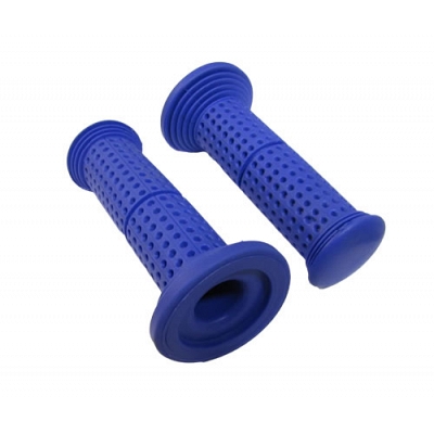 Blue 7/8" Handlebar Grips with Small Dimples