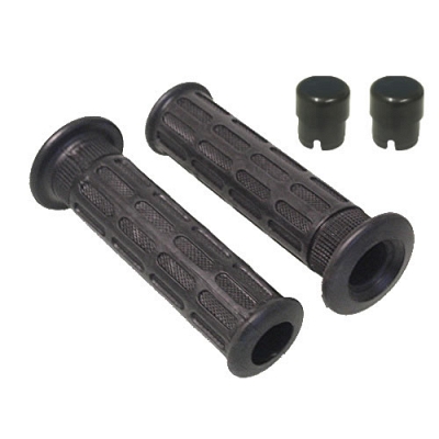 Black 7/8" Honda Bar-End Style Handlebar Grips