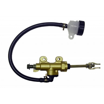 Rear Brake Master Cylinder with Round Reservoir Bottle (75mm Stem)