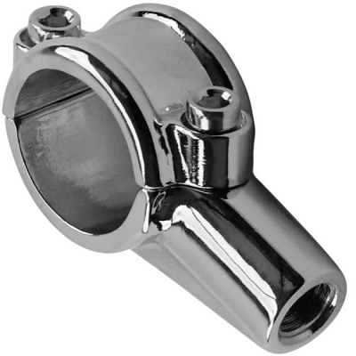 Chrome 10mm Thread Mirror Clamp for 1" Handlebars