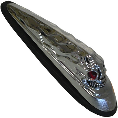 Skull Head Fender Light with Red Eye Lens