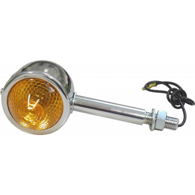 50mm Chrome Bullet Indicator with 75mm Stem & E-Marked