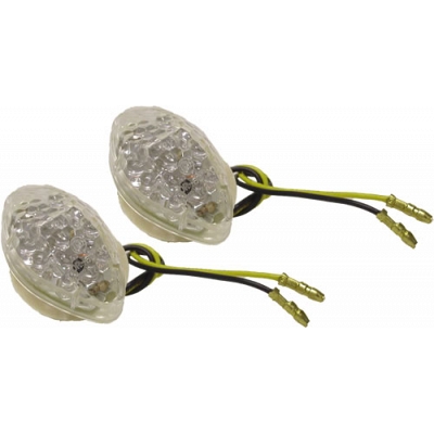 Honda Fairing Flush Mount LED Indicators with Clear Lenses