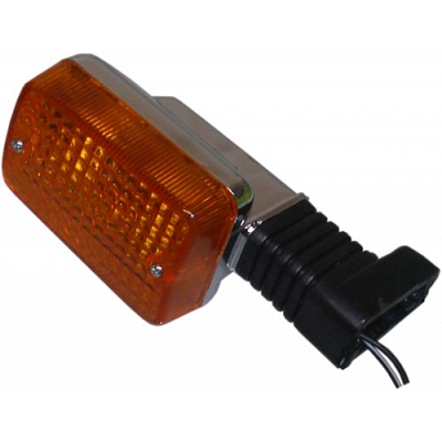 Chrome Indicator with Amber Lens - 018720