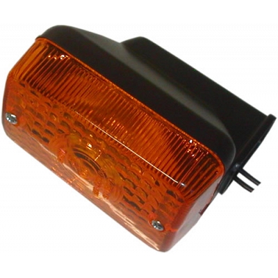 Black Indicator with Amber Lens
