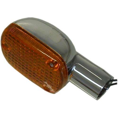 Chrome 35mm Indicator with Amber Lens - 018798