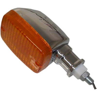 Chrome 34mm Indicator with Amber Lens