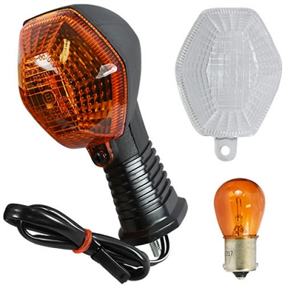 Indicator with Amber & Clear Lenses & Bulbs - 018691