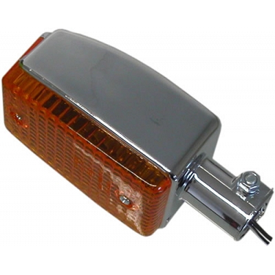 Chrome 35mm Indicator with Amber Lens - 018999