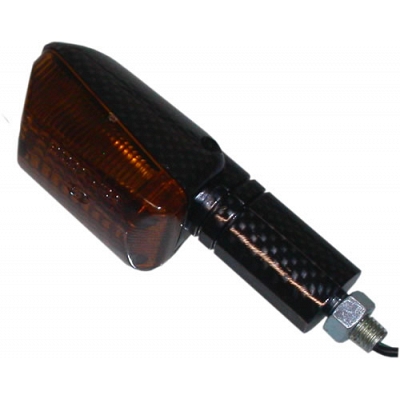 Carbon Look 40mm Mini GSXR Indicators with Amber Lenses