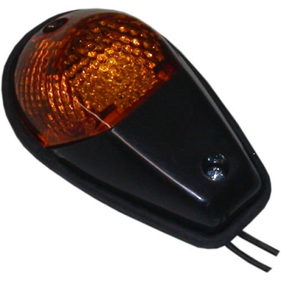 Black 92mm x 55mm Fairing Mounted Indicators with Smoked Lenses