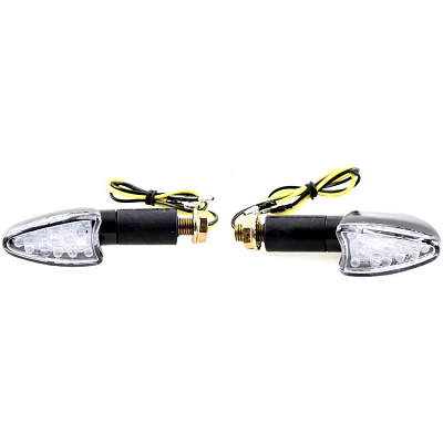 Spear Shaped Black LED Mini Indicators