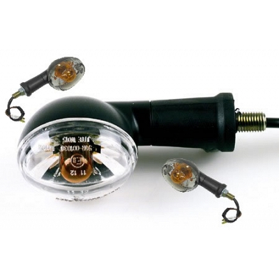 Black Oval 43mm Indicators with Clear Lenses