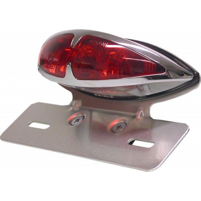 Tech Glide Style Rear Light with Bracket - 019391