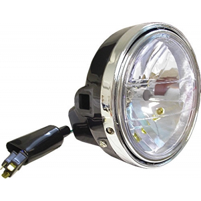8" Black Body Side-Mount Headlight Yamaha 4L0-84303-E0-00 (Clear)