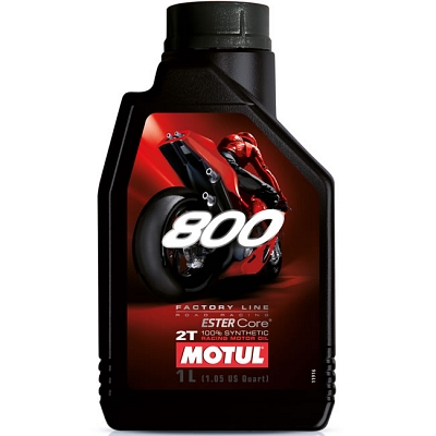 Motul 800 2T Factory Line 100% Synthetic Oil (1 Litre)