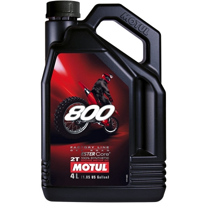 Motul 800 2T Factory Line Off Road 100% Synthetic Oil (4 Litres)