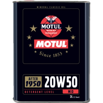 Motul Classic SAE 50 Mineral Oil (2 Litres)