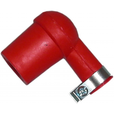 Rubber Spark Plug Caps Lodge R90 Style Classic Bikes (Red)