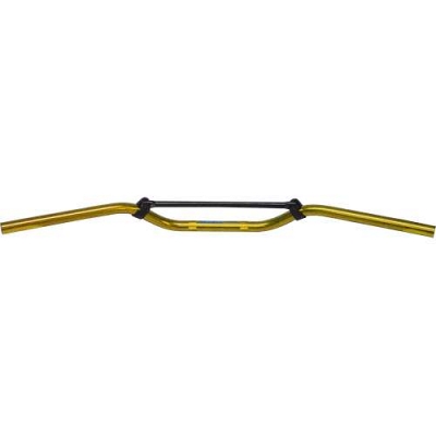 Gold 7/8" Aluminium 2.5" Rise Handlebars with Brace