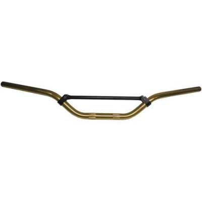 Gold 7/8" Aluminium 3.5" Rise Handlebars with Brace