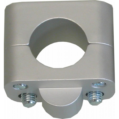 Silver 2 Bolt Type Handlebar Clamps