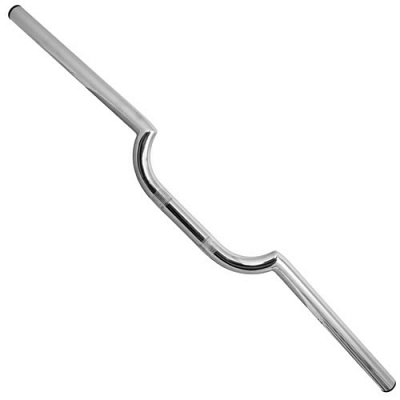 Chrome 7/8" Handlebars with 2" Rise Overall Width: 27.5"