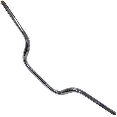 Chrome 7/8" Handlebars with 4.5" Rise x 27" Honda CBF125 2008-16