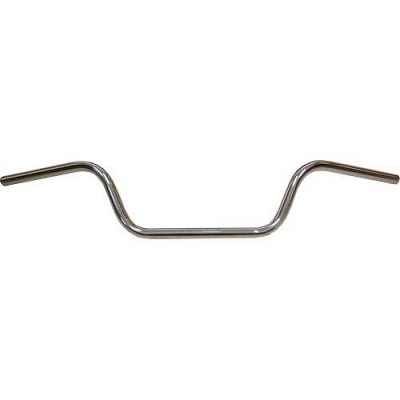 Chrome 7/8" Western Style Handlebars with 6" Rise