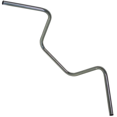Chrome 7/8" Handlebars with 10" Rise and 7" Centre
