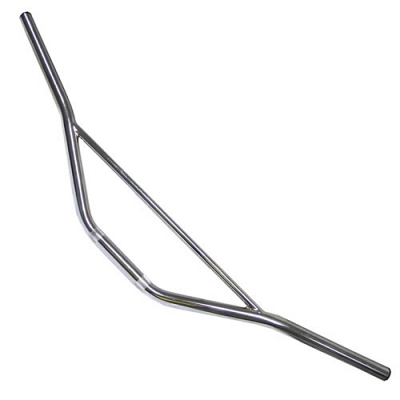 Chrome 7/8" Trail Style Handlebars with 4" Rise (36.5" Long)
