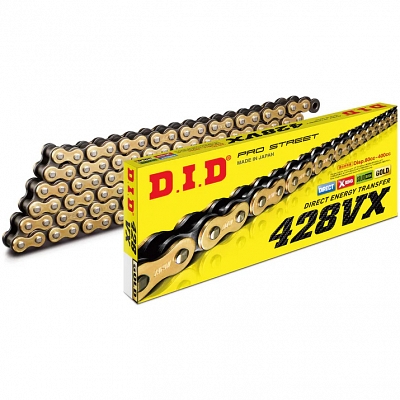 DID 428VX-134L Gold Heavy Duty X-Ring Drive Chain