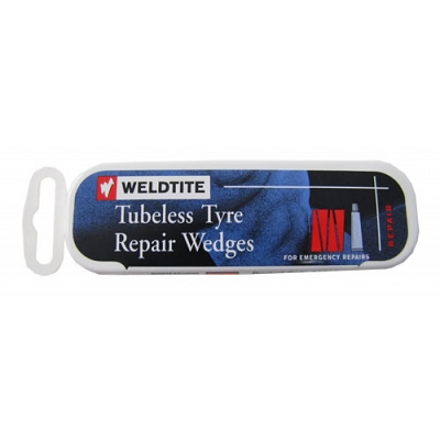 Weldtite Tubeless Tyre Repair Wedges & Solution
