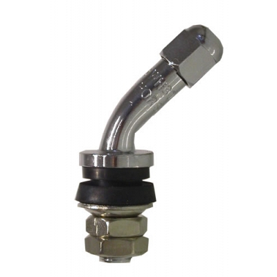 8mm 45 Degree Tubeless Tyre Valves with Nuts Inside